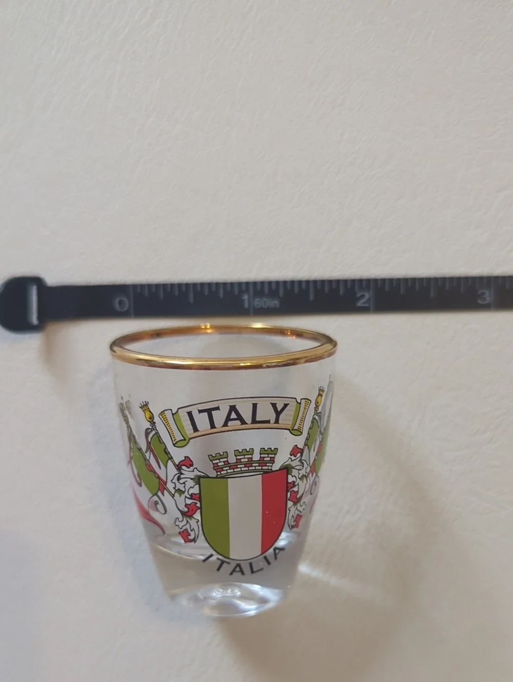 Set Of Italian Souvenir Shot Glasses Italy Tuscany Firenze Pisa Two Shot Glasses
